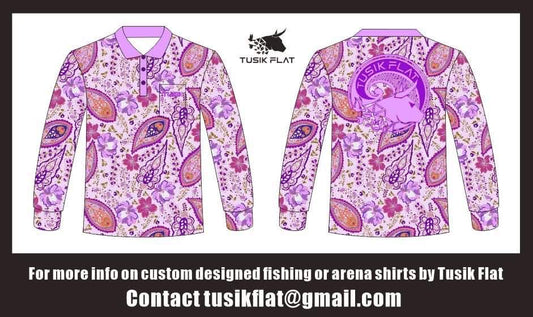 Paisly Plum Fishing Shirt