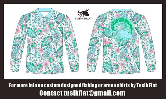 Paisly Turquoise Fishing Shirt